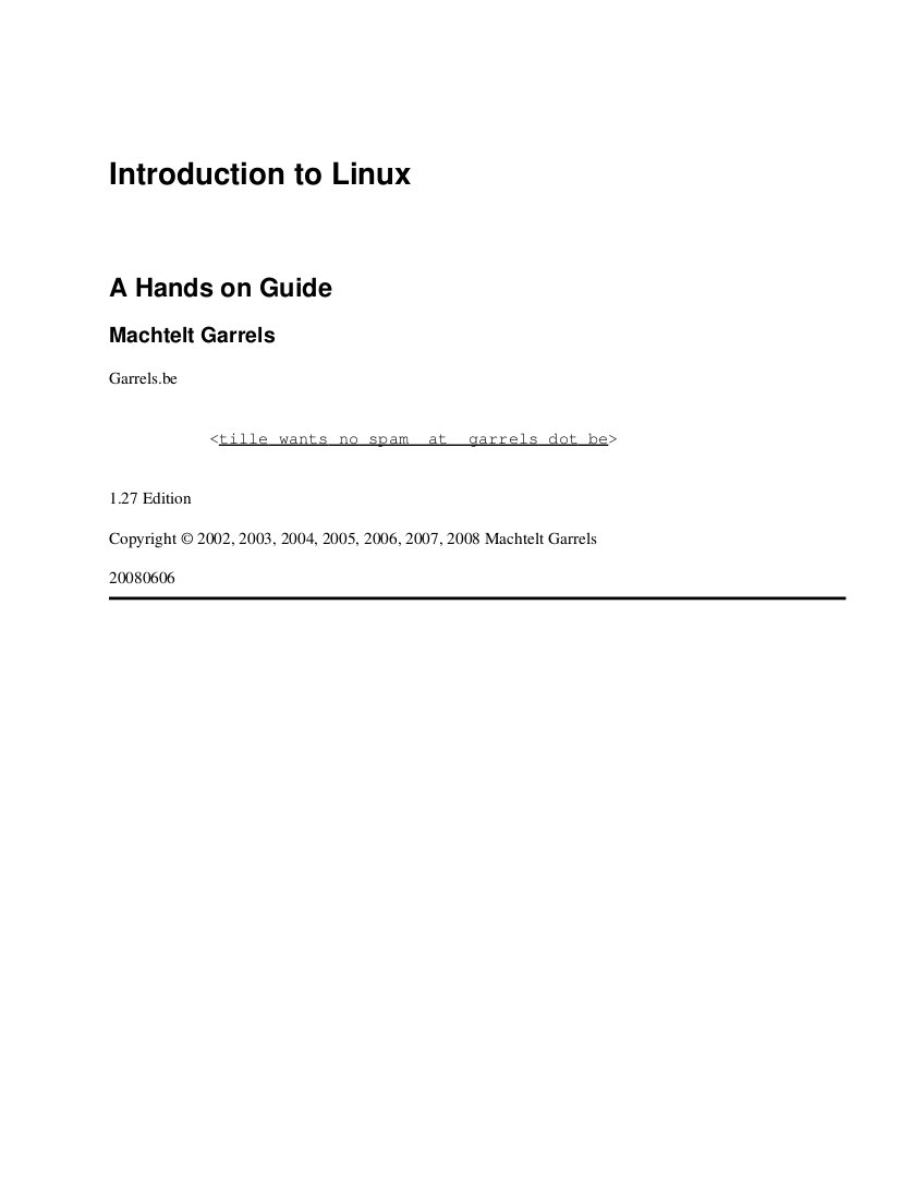Introduction to Linux
