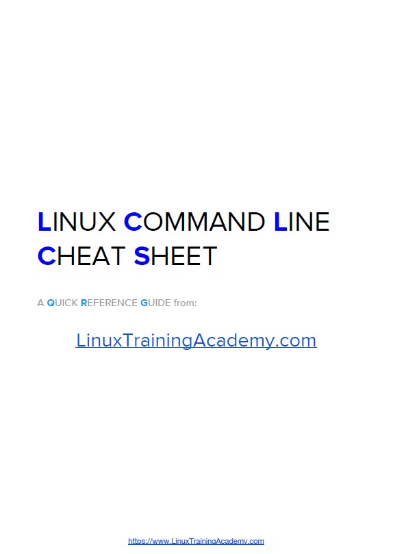 Linux Command Line Cheat Sheet